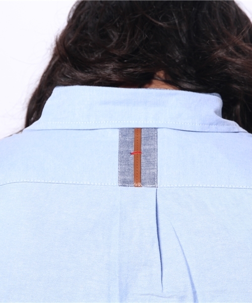 WEGO（ウィゴー）の「WEGO/パラシュートボタンオックスシャツ（シャツ/ブラウス・メンズ・ホワイト/サックスブルー・MEDIUM/LARGE）」の10枚目の写真