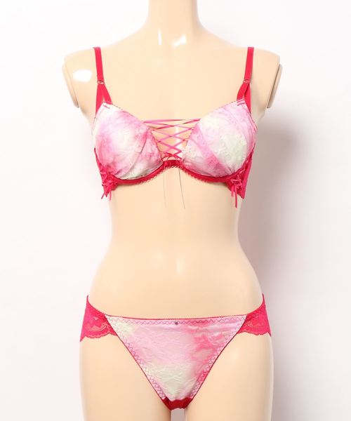 セール マーブルレースアップ ブラ ショーツセット ブラ ショーツ Absorle アブソール のファッション通販 Zozotown