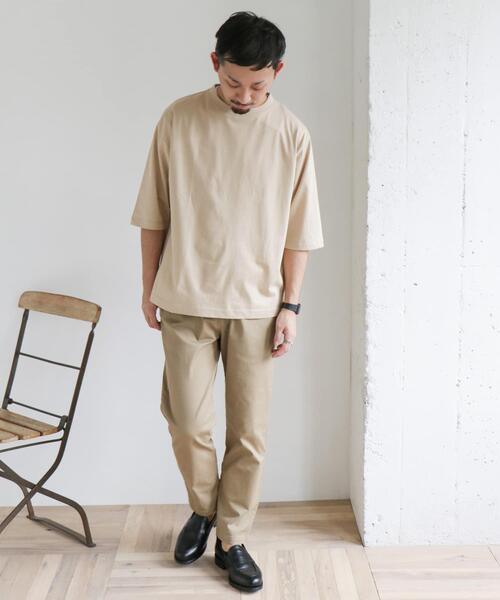 URBAN RESEARCH DOORS(アーバンリサーチドアーズ)の「ダブルシルケット6分袖tee(Tシャツ/カットソー・メンズ・ベージュ/ブルー/レッド/チャコールグレー・40/38)」の6枚目の写真