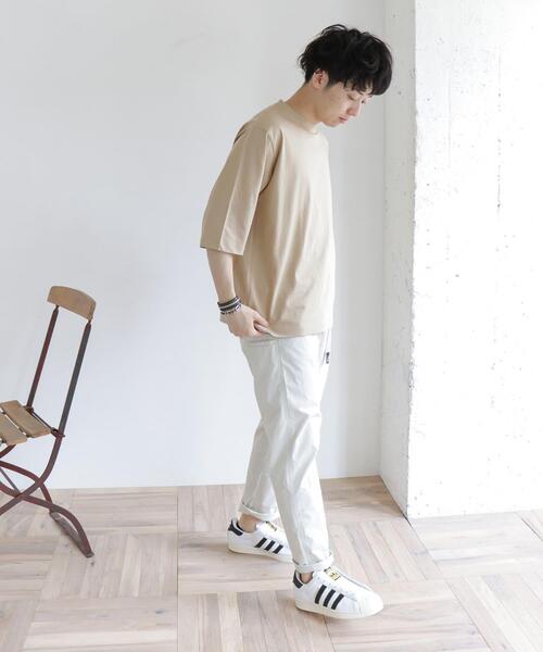 URBAN RESEARCH DOORS(アーバンリサーチドアーズ)の「ダブルシルケット6分袖tee(Tシャツ/カットソー・メンズ・ベージュ/ブルー/レッド/チャコールグレー・40/38)」の8枚目の写真