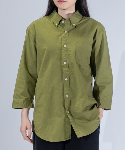 Candy Fantasy（キャンディーファンタジー）の「【a】ライトオックス ボタンダウン7分袖シャツ（シャツ/ブラウス・メンズ・ドット/ピンク/ホワイト/ブラック/カーキ/サックスブルー/ホワイト系その他/ネイビー・LARGE/MEDIUM/X-LARGE）」の12枚目の写真