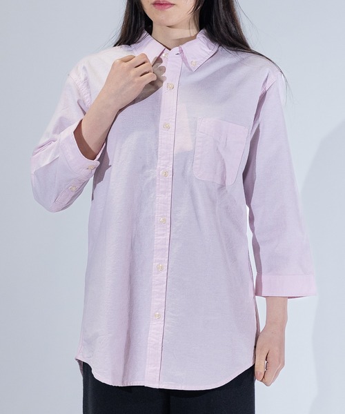 Candy Fantasy（キャンディーファンタジー）の「【a】ライトオックス ボタンダウン7分袖シャツ（シャツ/ブラウス・メンズ・ドット/ピンク/ホワイト/ブラック/カーキ/サックスブルー/ホワイト系その他/ネイビー・LARGE/MEDIUM/X-LARGE）」の16枚目の写真