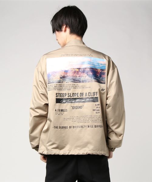 WEGO（ウィゴー）の「WEGO/マウンテンコーチジャケット（ブルゾン・メンズ・ベージュ/ブラック・MEDIUM/LARGE）」の6枚目の写真