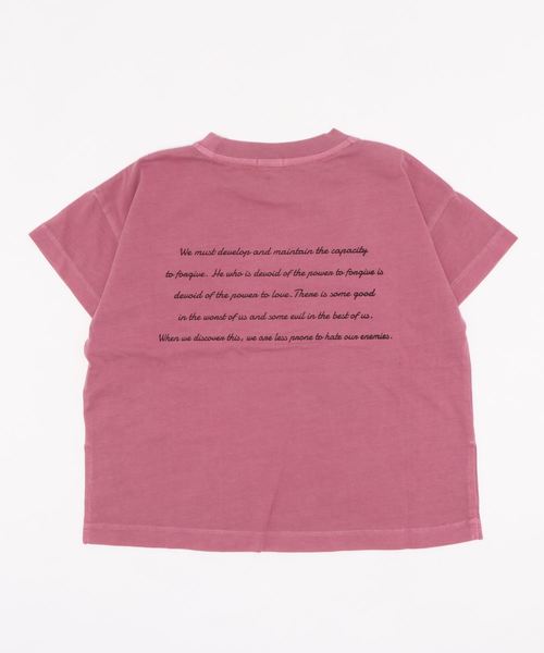 LOWRYS FARM（ローリーズファーム）の「ピグメントロゴＴＥＥ　886761（Tシャツ/カットソー・キッズ・チャコールグレー/ピンク/アイボリー/イエロー・MEDIUM/LARGE/X-LARGE）」の12枚目の写真