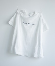 LOWRYS FARM | ピグメントロゴＴＥＥ　886761(Tシャツ/カットソー)