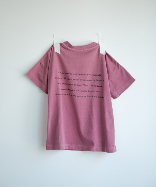 LOWRYS FARM（ローリーズファーム）の「ピグメントロゴＴＥＥ　886761（Tシャツ/カットソー・キッズ・チャコールグレー/ピンク/アイボリー/イエロー・MEDIUM/LARGE/X-LARGE）」の4枚目の写真