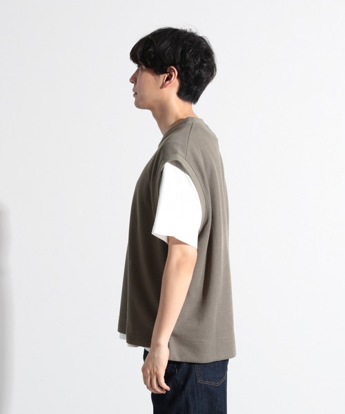 LAKOLE(ラコレ)の「サカリバVネックベスト / LAKOLE(ベスト・メンズ・ブラック/ブラウン/サンドグレー・MEDIUM/LARGE)」の8枚目の写真