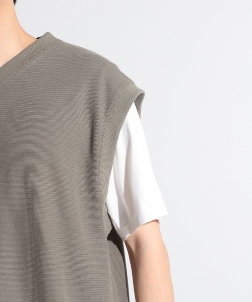 LAKOLE(ラコレ)の「サカリバVネックベスト / LAKOLE(ベスト・メンズ・ブラック/ブラウン/サンドグレー・MEDIUM/LARGE)」の12枚目の写真