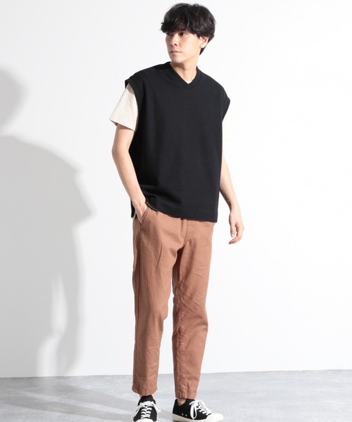 LAKOLE(ラコレ)の「サカリバVネックベスト / LAKOLE(ベスト・メンズ・ブラック/ブラウン/サンドグレー・MEDIUM/LARGE)」の5枚目の写真