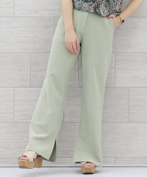 PairPair(ペアペア)の「カラーフレアパンツ(その他パンツ・レディース・ブラック/ブラウン/ミント/ブルーグレー/ライトベージュ・SMALL/MEDIUM)」の11枚目の写真