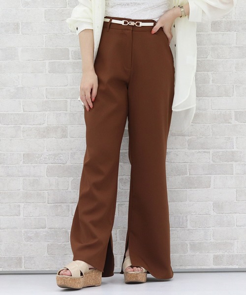 PairPair(ペアペア)の「カラーフレアパンツ(その他パンツ・レディース・ブラック/ブラウン/ミント/ブルーグレー/ライトベージュ・SMALL/MEDIUM)」の17枚目の写真