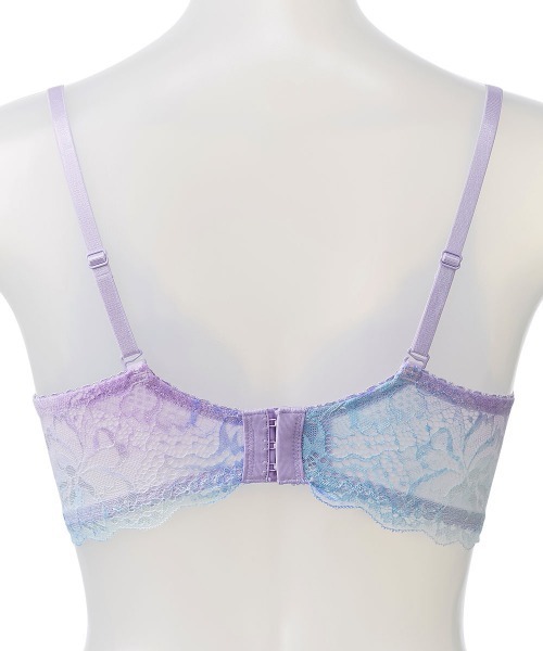 aimerfeel(エメフィール)の「シャイニーグラデ カシュクールレース脇高ブラ(R) 単品ブラジャー(ブラジャー・レディース・ピンク/パープル/イエロー/ターコイズブルー/オレンジ/プラム/ライトグリーン・B70/C65/E65/B65/B75/D75/D65/D70/E75/C70/C75/E70/C80/B80/D80/E80)」の9枚目の写真