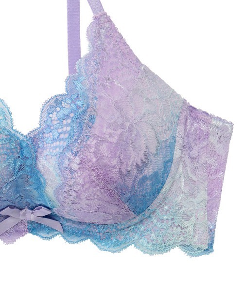 aimerfeel(エメフィール)の「シャイニーグラデ カシュクールレース脇高ブラ(R) 単品ブラジャー(ブラジャー・レディース・ピンク/パープル/イエロー/ターコイズブルー/オレンジ/プラム/ライトグリーン・B70/C65/E65/B65/B75/D75/D65/D70/E75/C70/C75/E70/C80/B80/D80/E80)」の11枚目の写真
