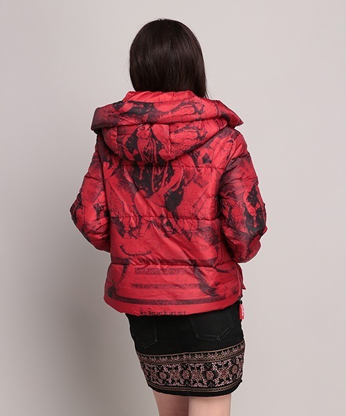 Desigual（デシグアル）の「パッド入り半オーバーコート BALTO（その他アウター・レディース・レッド・S/2L/L/M）」の4枚目の写真