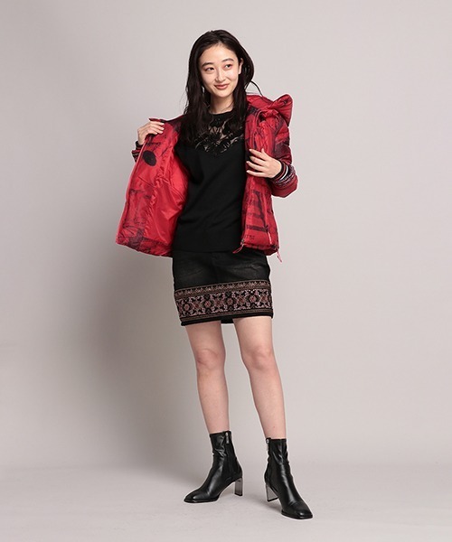 Desigual（デシグアル）の「パッド入り半オーバーコート BALTO（その他アウター・レディース・レッド・S/2L/L/M）」の6枚目の写真