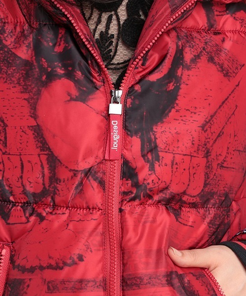 Desigual（デシグアル）の「パッド入り半オーバーコート BALTO（その他アウター・レディース・レッド・S/2L/L/M）」の8枚目の写真