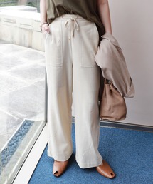 andme（アンドミー）の「レーヨンリネンベイカーワイドパンツ（その他パンツ）」