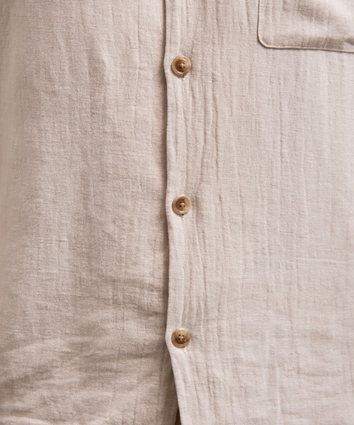 #Re:room(リルーム)の「サイドラインリゾートリラックスシャツ(シャツ/ブラウス・メンズ・オフホワイト/ベージュ/ピンク・SMALL/MEDIUM)」の15枚目の写真