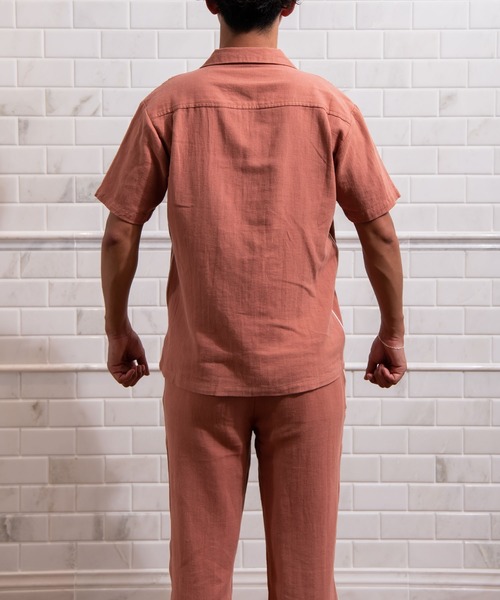 #Re:room(リルーム)の「サイドラインリゾートリラックスシャツ(シャツ/ブラウス・メンズ・オフホワイト/ベージュ/ピンク・SMALL/MEDIUM)」の19枚目の写真