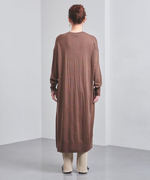 【新品タグ付】YLEVEイレーヴ　リネン 麻　ワンピース　バーガンディ　ゆったり YLEVEイレーヴ リネン 麻 ワンピース バーガンディ ゆったり