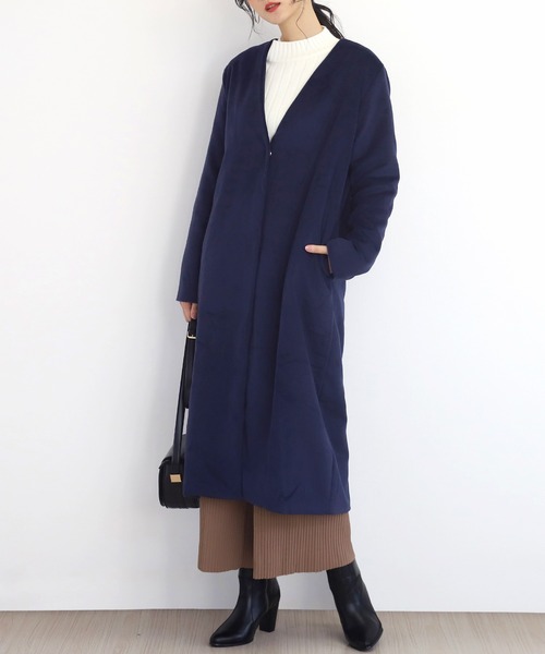 Amulet（アミュレット）の「チェスターコート（チェスターコート・レディース・ネイビー/グレー/マスタード/ベージュ系その他・L/XL/M）」の4枚目の写真