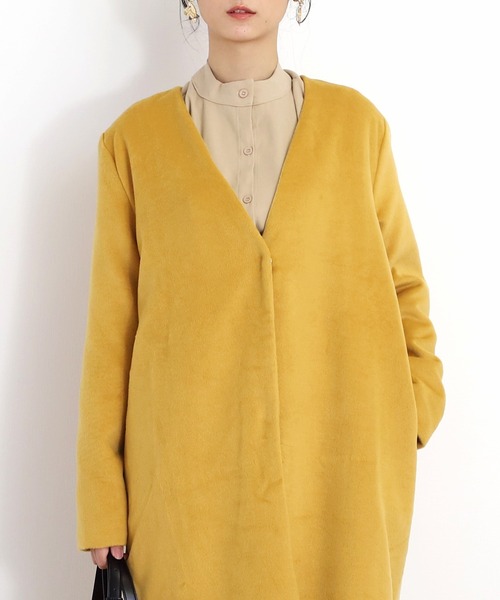 Amulet（アミュレット）の「チェスターコート（チェスターコート・レディース・ネイビー/グレー/マスタード/ベージュ系その他・L/XL/M）」の8枚目の写真