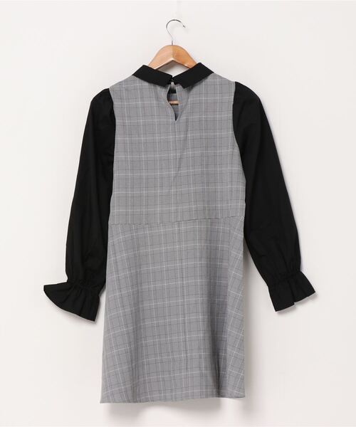 WEGO(ウィゴー)の「WEGO/カメオリボンワンピース(ワンピース・レディース・グレー系その他2/ブラック・FREE)」の11枚目の写真