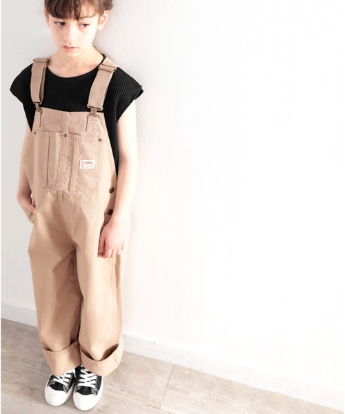 Java（ジャバ）の「《JaVa ジャバコラボ》キッズ  1枚でゆったり&可愛い！綿100％のこだわりサロペット。（サロペット/オーバーオール・キッズ・アイボリー/サンドベージュ・130/140/150/160）」の17枚目の写真