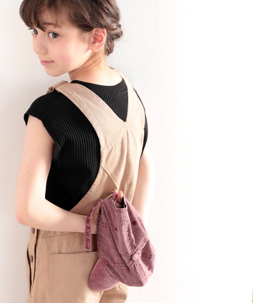 Java（ジャバ）の「《JaVa ジャバコラボ》キッズ  1枚でゆったり&可愛い！綿100％のこだわりサロペット。（サロペット/オーバーオール・キッズ・アイボリー/サンドベージュ・130/140/150/160）」の15枚目の写真