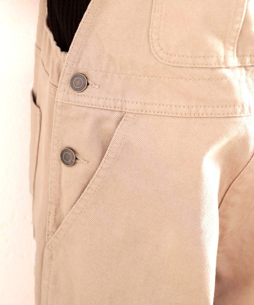 Java（ジャバ）の「《JaVa ジャバコラボ》キッズ  1枚でゆったり&可愛い！綿100％のこだわりサロペット。（サロペット/オーバーオール・キッズ・アイボリー/サンドベージュ・130/140/150/160）」の4枚目の写真