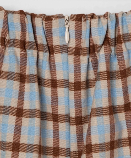 DING（ディング）の「DING/チェック柄ミニスカート（スカート・レディース・ダークグリーン/ベージュ・FREE）」の15枚目の写真