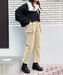 Mysa&Liina | レースアップパンツ(デニムパンツ)