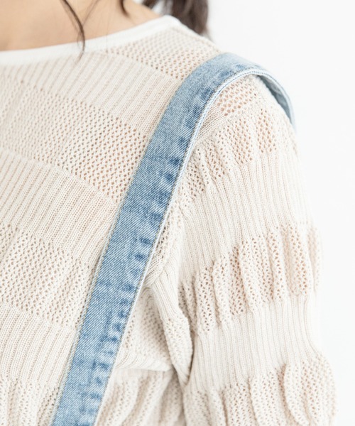 Mysa&Liina(ミーサリーナ)の「レースアップパンツ(デニムパンツ・レディース・サックスブルー/イエロー/オフホワイト/ピンク/グレー・M)」の17枚目の写真