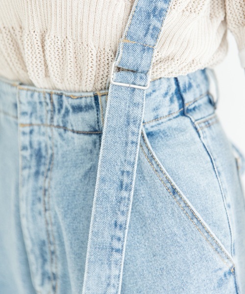 Mysa&Liina(ミーサリーナ)の「レースアップパンツ(デニムパンツ・レディース・サックスブルー/イエロー/オフホワイト/ピンク/グレー・M)」の16枚目の写真