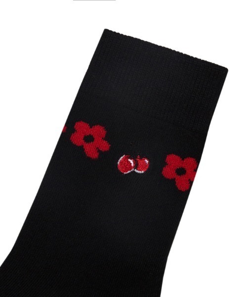 KIRSH(キルシー)の「【KOREA KIRSH オリジナルライン】『KIRSH/キルシー』CHERRY FLOWER SOCKS/チェリー フラワー ソックス(ソックス/靴下・レディース・ホワイト/ブラック・FREE)」の16枚目の写真