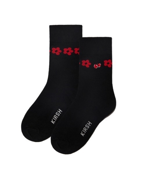 KIRSH(キルシー)の「【KOREA KIRSH オリジナルライン】『KIRSH/キルシー』CHERRY FLOWER SOCKS/チェリー フラワー ソックス(ソックス/靴下・レディース・ホワイト/ブラック・FREE)」の14枚目の写真
