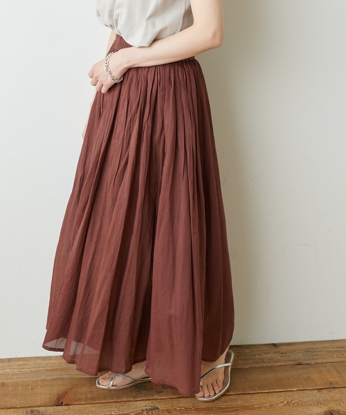 CIAOPANIC TYPY(チャオパニックティピー)の「indiaカラーボイルスカーチョ(その他パンツ・レディース・イエロー/チャコールグレー/バイオレット/ダークブラウン/ベージュ/モスグリーン・ONE SIZE)」の15枚目の写真