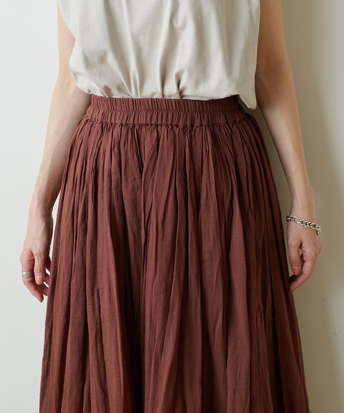 CIAOPANIC TYPY(チャオパニックティピー)の「indiaカラーボイルスカーチョ(その他パンツ・レディース・イエロー/チャコールグレー/バイオレット/ダークブラウン/ベージュ/モスグリーン・ONE SIZE)」の14枚目の写真