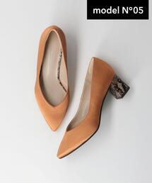 green label relaxing | ◆model NO.05◆D ポインテッド チャンキー パンプス(5cmヒール)(パンプス)