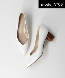 green label relaxing | ◆model NO.05◆D ポインテッド チャンキー パンプス(5cmヒール)(パンプス)