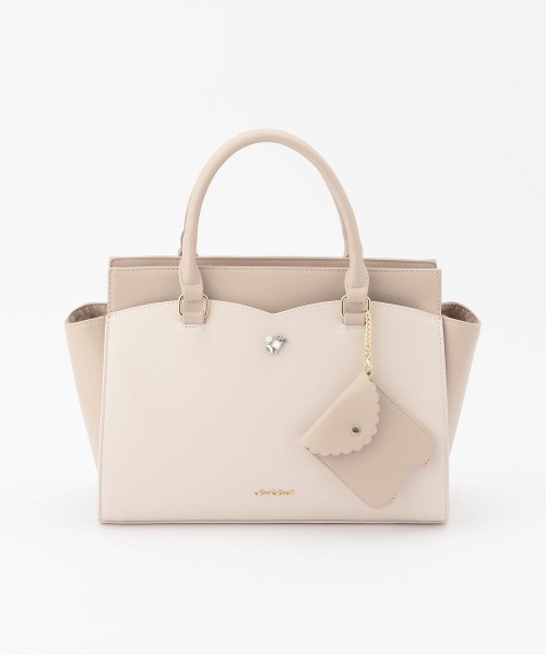 Misch バッグ Misch Masch ミッシュマッシュ のファッション トートバッグ バイカラージェルケースミドルトートバッグ トートバッグ