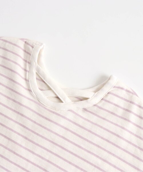 apres les cours（アプレレクール）の「バッククロスボーダーTシャツ（Tシャツ/カットソー・キッズ・ベージュ/ラベンダー/カーキ・140/100/110/80/120/130/90）」の14枚目の写真