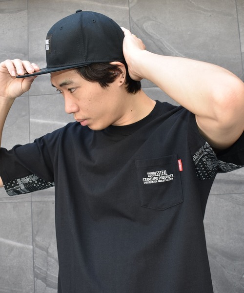DOUBLE STEAL(ダブルスティール)の「ARMS FABRIC TEE(Tシャツ/カットソー・メンズ・ホワイト系その他/ブラック系その他/ホワイト系その他2/ブラック系その他2・MEDIUM/LARGE/X-LARGE)」の17枚目の写真
