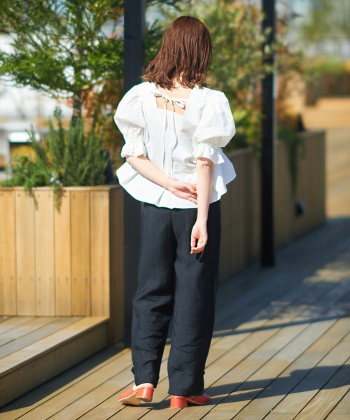 DISCOAT（ディスコート）の「テンセル混ハイウエストカーゴパンツ（カーゴパンツ・レディース・ブラック/ベージュ/カーキ・FREE）」の16枚目の写真