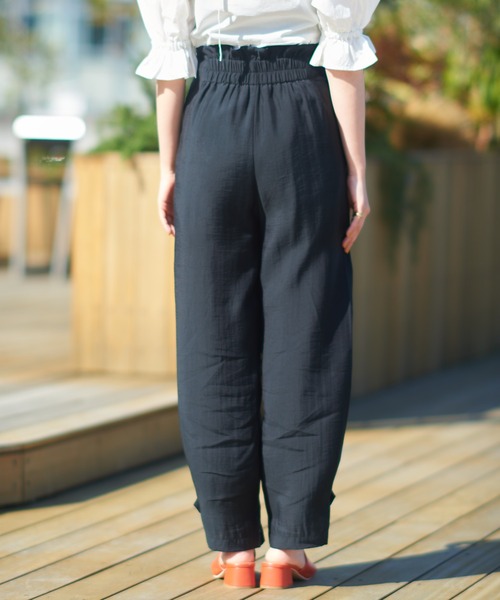 DISCOAT（ディスコート）の「テンセル混ハイウエストカーゴパンツ（カーゴパンツ・レディース・ブラック/ベージュ/カーキ・FREE）」の15枚目の写真