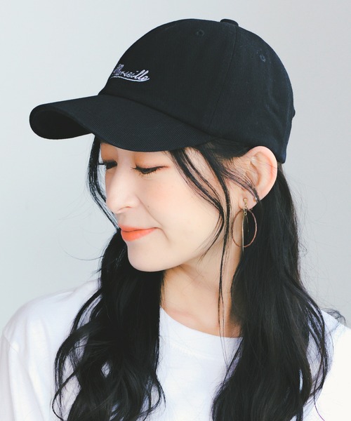 14+（イチヨンプラス）の「Marseille刺繍　WASHキャップ（キャップ・レディース・グリーン/グレー/オレンジ/ブラック/ベージュ・FREE）」の2枚目の写真