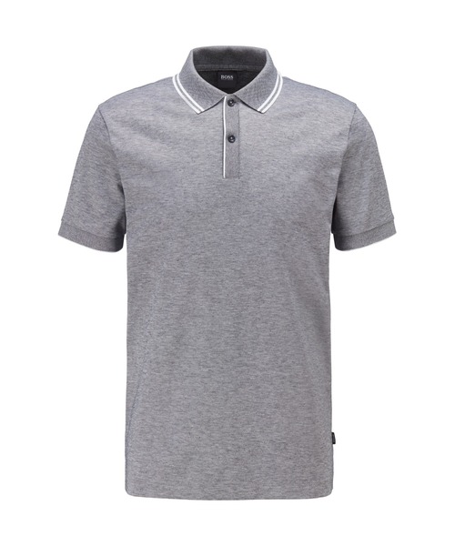 BOSS（ボス）の「レギュラーフィット ポロシャツ シルケットコットン＆ヘンプ（ポロシャツ・メンズ・ブルー/イエロー・S/M/XL/L）」の15枚目の写真