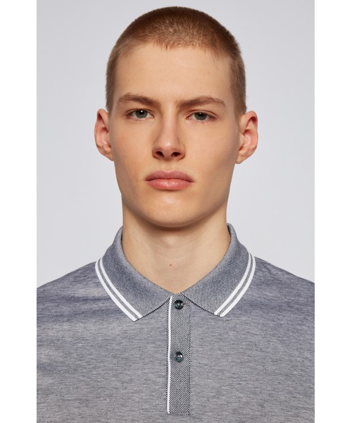 BOSS（ボス）の「レギュラーフィット ポロシャツ シルケットコットン＆ヘンプ（ポロシャツ・メンズ・ブルー/イエロー・S/M/XL/L）」の17枚目の写真