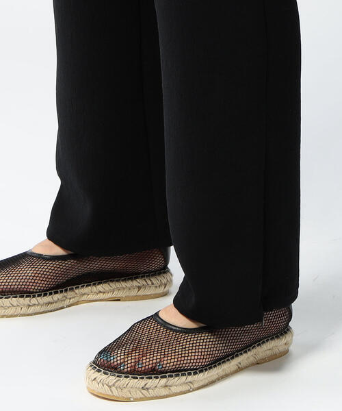 EDITION（エディション）の「【WEB限定】PE Georgette イージースリットパンツ<br>（その他パンツ・レディース・ブラック/ベージュ・36/34）」の9枚目の写真