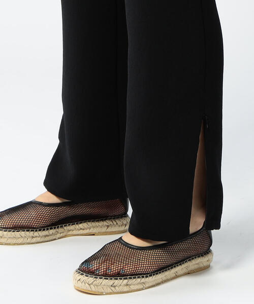 EDITION（エディション）の「【WEB限定】PE Georgette イージースリットパンツ<br>（その他パンツ・レディース・ブラック/ベージュ・36/34）」の6枚目の写真